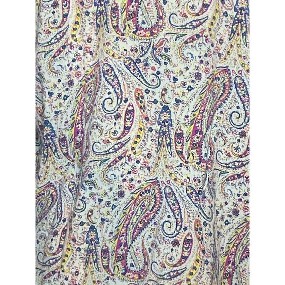 Floral & Paisley Fringe Open Front Cardigan Duster - Bobeau - Size Large - Picture 3 of 7